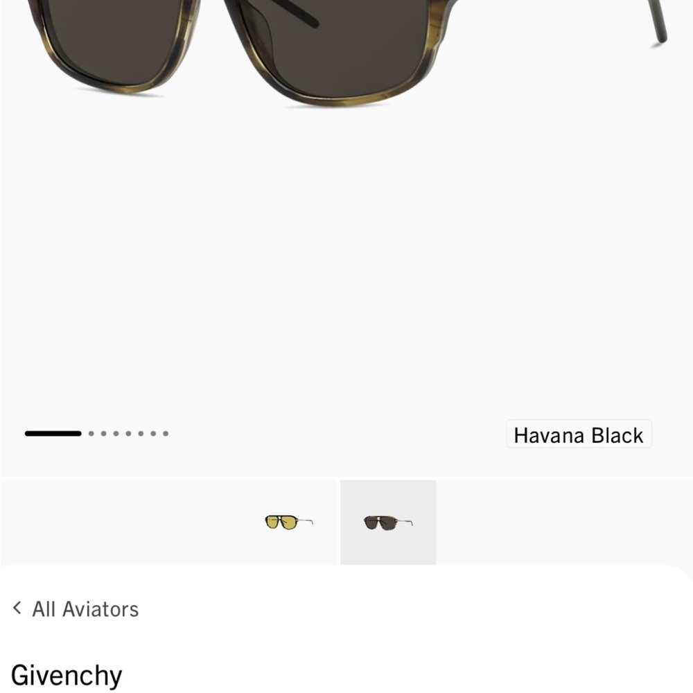 Givenchy Havana Black Aviators